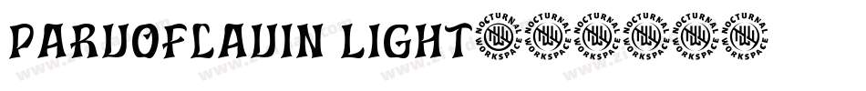 Parvoflavin Light字体转换